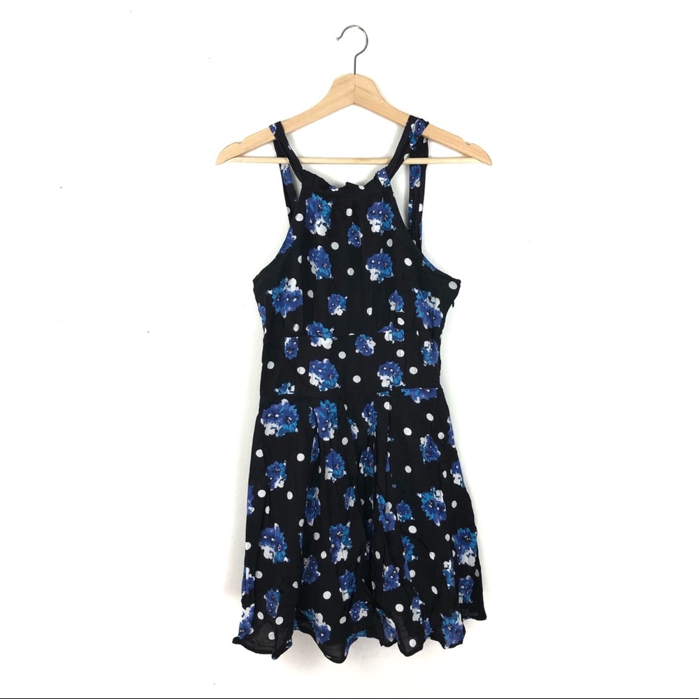 Free People Floral Polka Dot Summer Dress Pockets